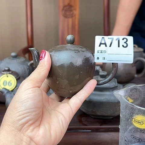 卜*哥戬谷龙窑坭兴陶柴烧茶壶713