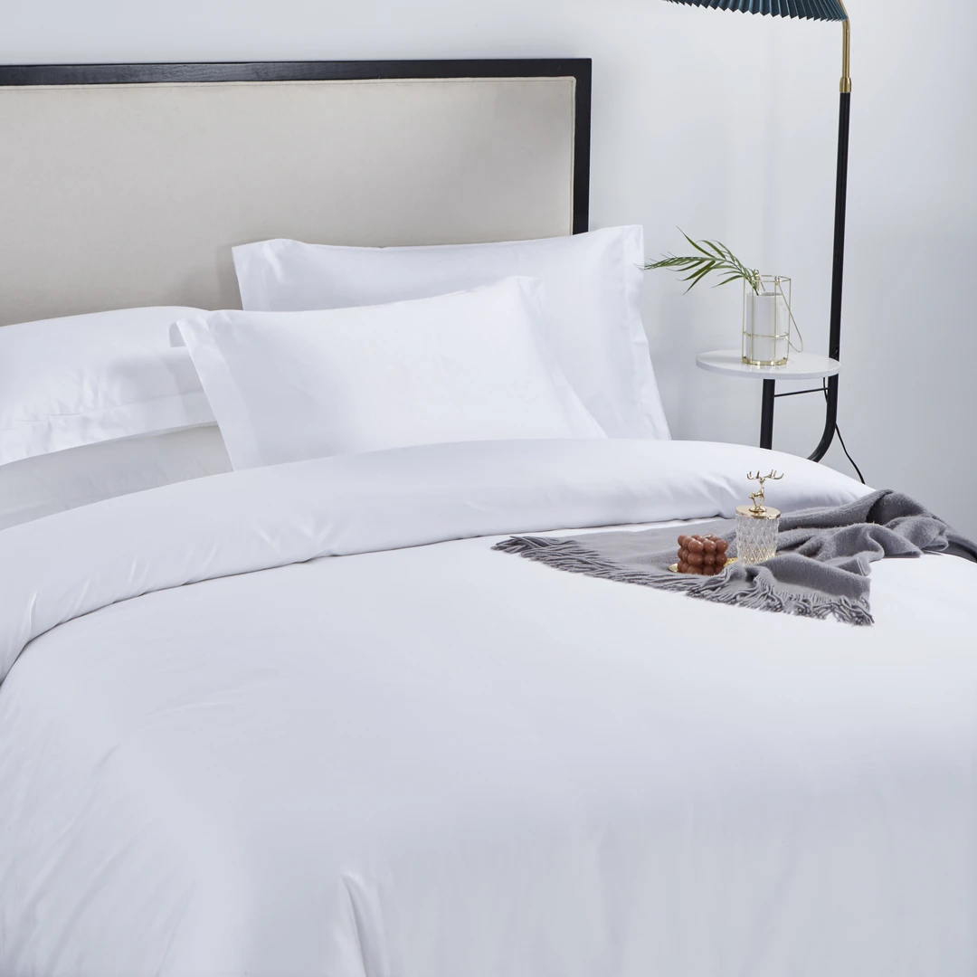 酒店宾馆民宿1.8床床单白色纯色连锁三星级四星级五星级酒店用