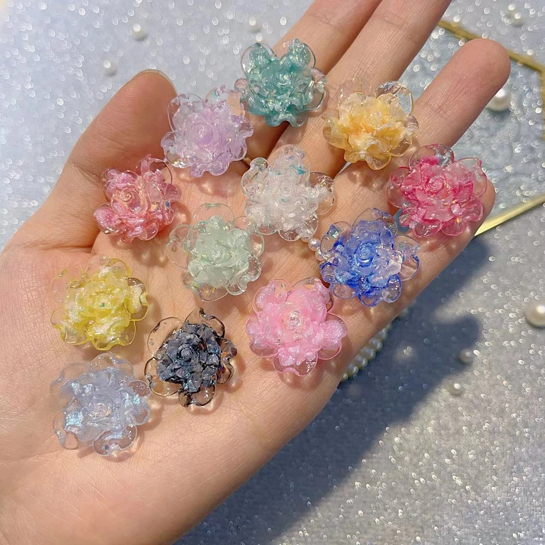 （对对碰）悬浮萤火虫夜光小花莫奈【卡2.3cm】 手工diy