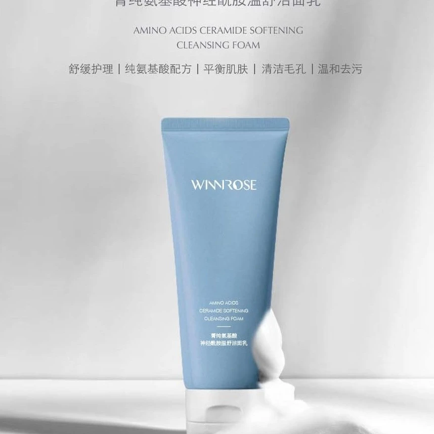 Winni rose菁纯氨基酸神经酰胺温舒洁面