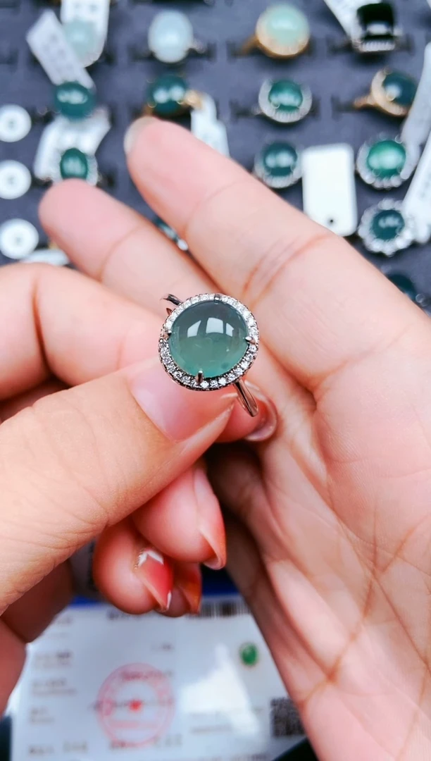 【闪购商品】翡翠戒指银S925镶嵌11111111