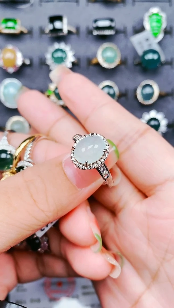 【闪购商品】翡翠戒指未镶嵌抖音基地质检qic发货