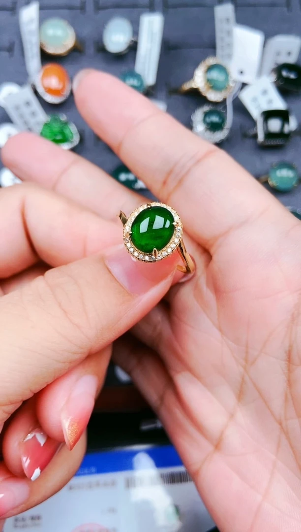 【闪购商品】翡翠戒指银S925镶嵌11111111