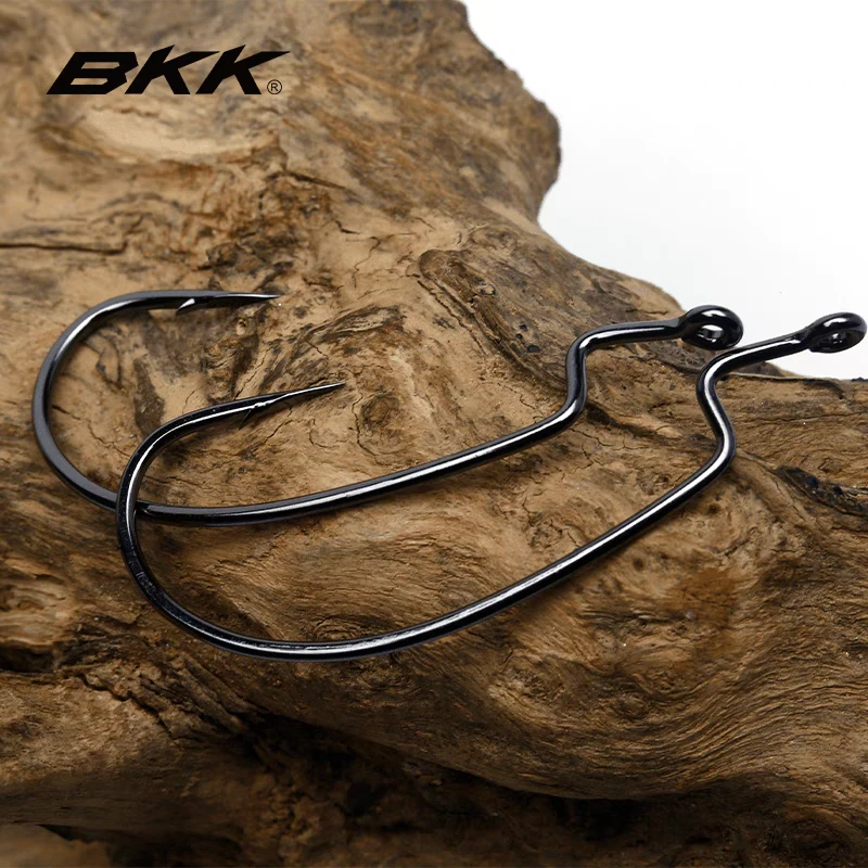 BKK路亚鱼钩曲柄钩德州倒钓软虫钩软饵钩宽腹9003CD大包装