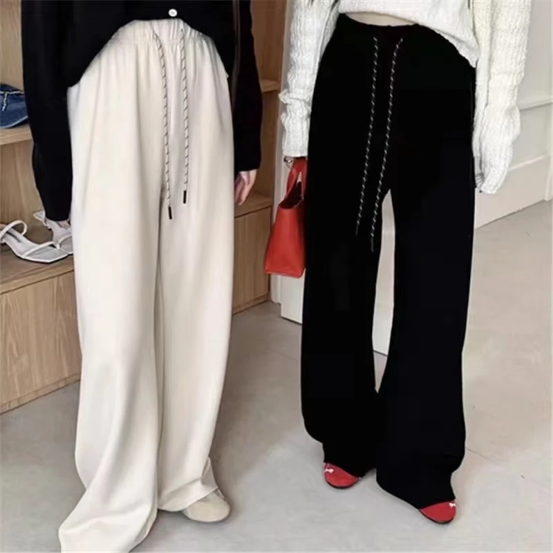 女装时尚穿搭秋冬显瘦显瘦针织高腰舒适休闲百搭韩版加厚加绒