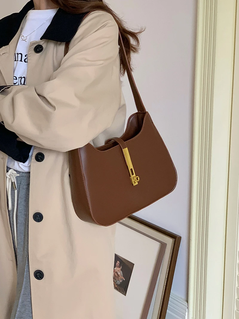 高级感包包2024新款潮女包春季简约百搭通勤单肩包质感小众腋下包