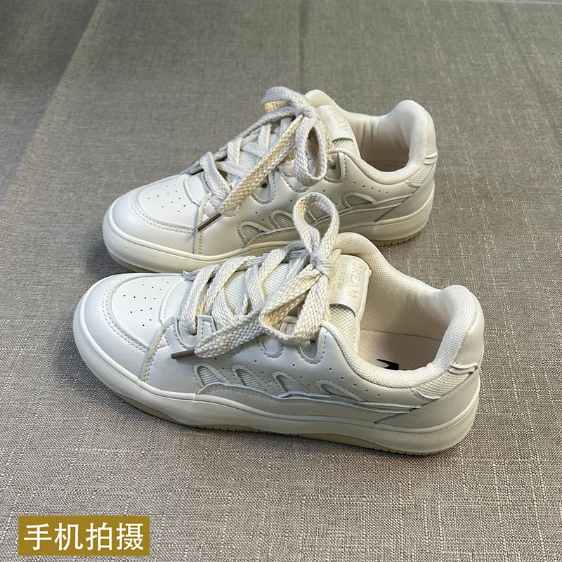 男鞋2024秋款球鞋男ins百搭面包鞋小众设计美式复古运动板鞋男生