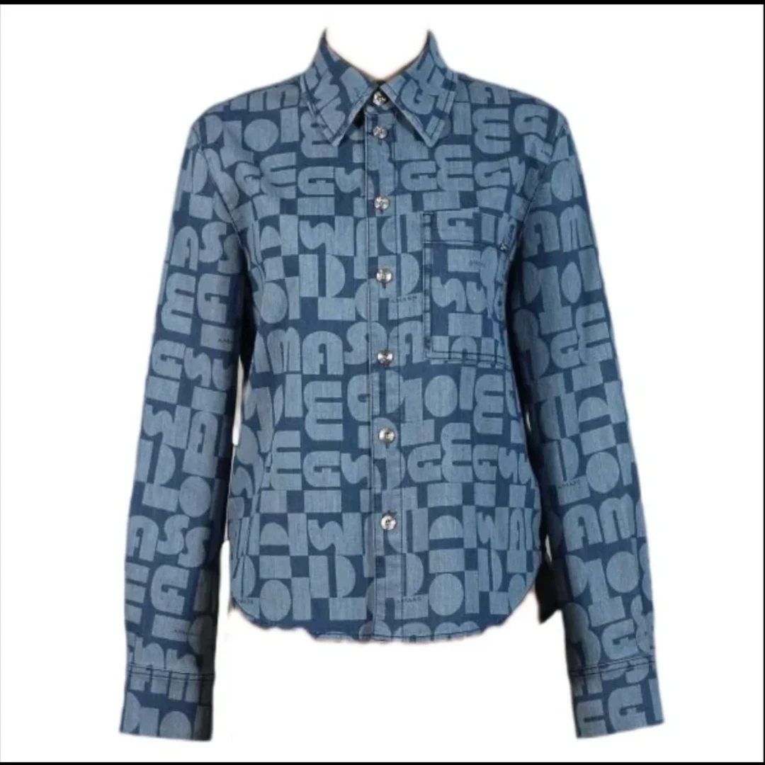 AMASS/阿玛施秋款时尚气质显瘦休闲花色印花衬衫女5301050