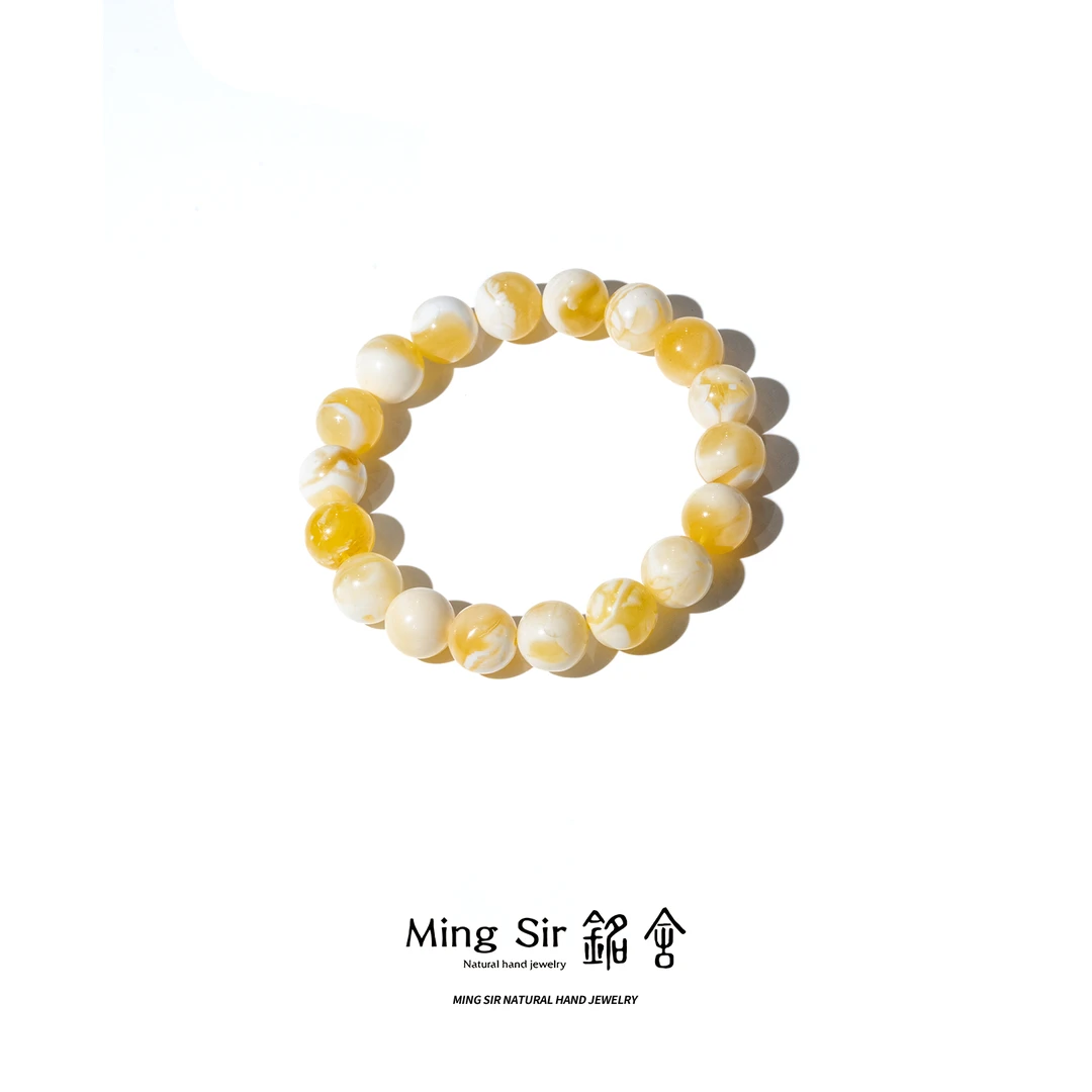 【铭舍 东方既白·妖·收藏级妖花瑕】14-20mm俄料蜜蜡圆珠手串