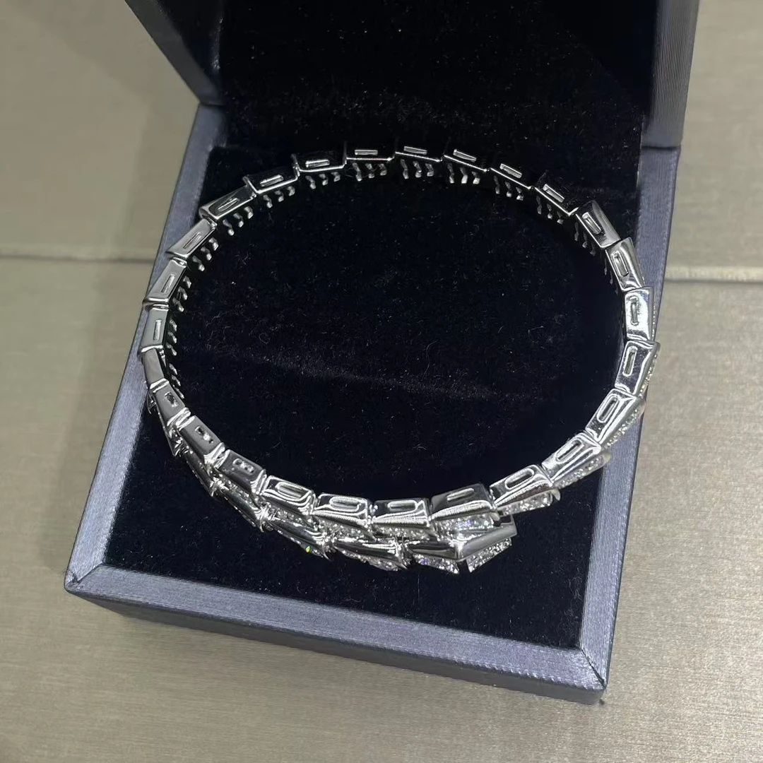 新款满镶蛇骨活口手镯【南非】