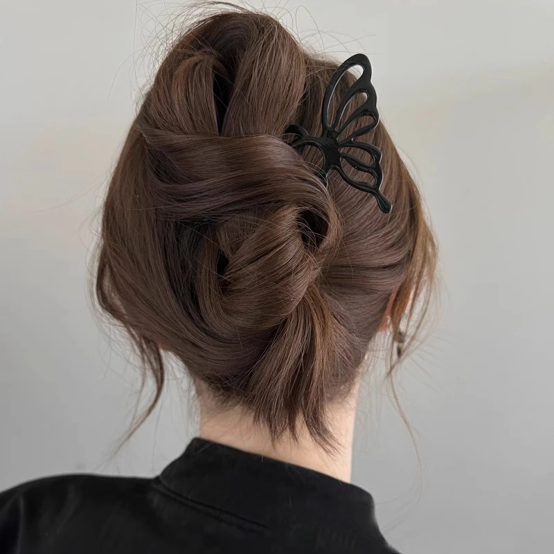 冷淡风蝴蝶设计发簪女高级感小众ins简约现代簪子盘发丸子头神器