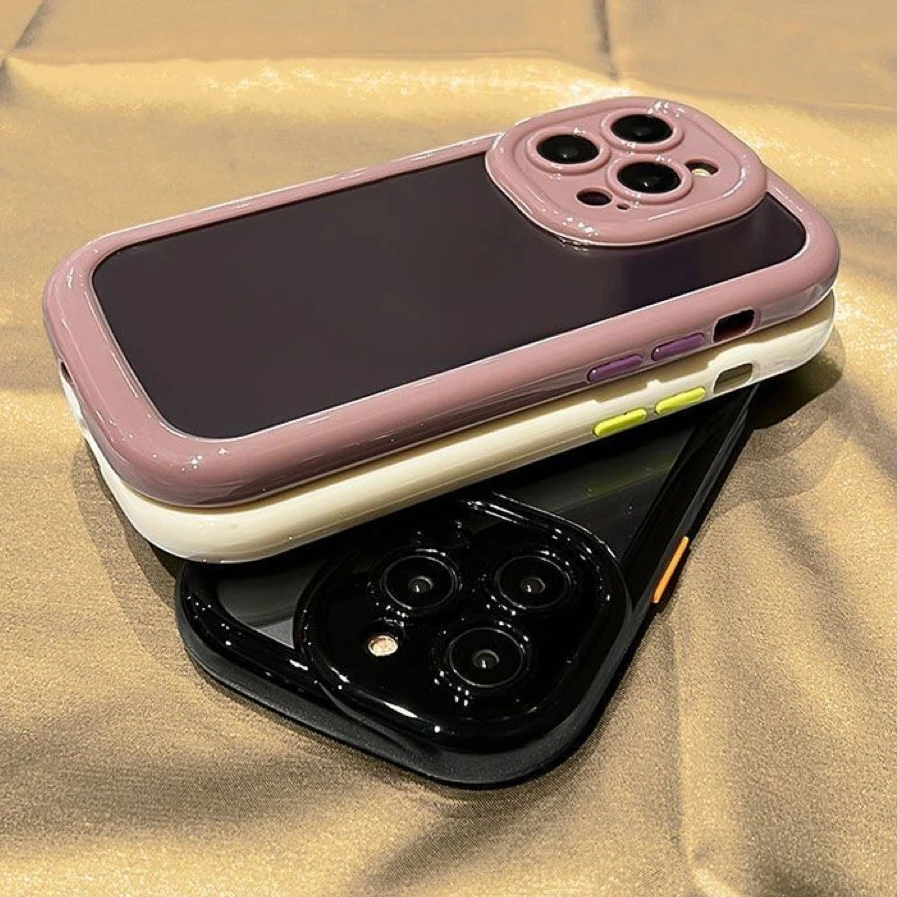 糖果奶油壳苹果14promax手机壳iPhone13全包12亚克力11透明xs防摔