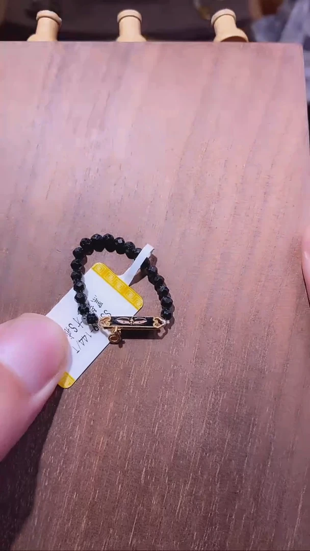【闪购商品】碧玺戒指银S925镶嵌DZ00167黑碧玺HCC戒指