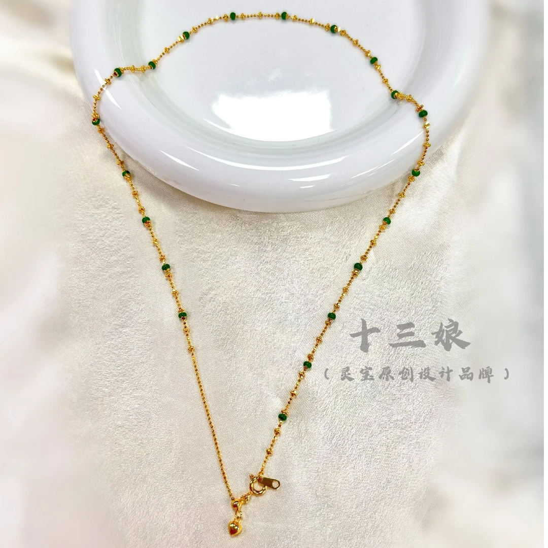 925银银制品 百搭复古手工项链【十三娘灵宝】精致轻奢