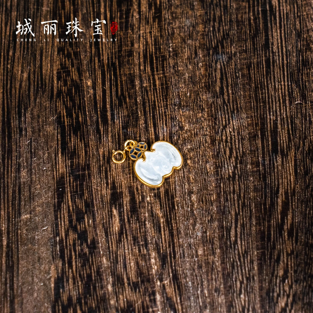 【城丽珠宝】和田玉蝙蝠滴流吊坠/个ZJK-479