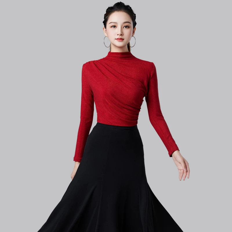 Y052024新款春秋冬季舞蹈练功服摩登舞拉丁舞现代舞形体服时尚