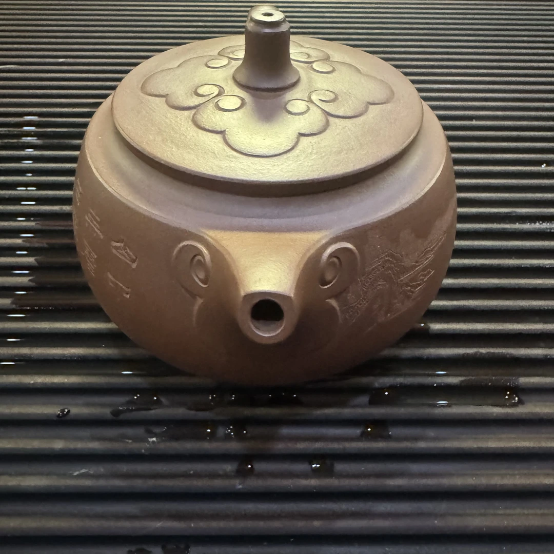 三足如意壶茶具紫砂壶茶壶手工手制精美手制清水