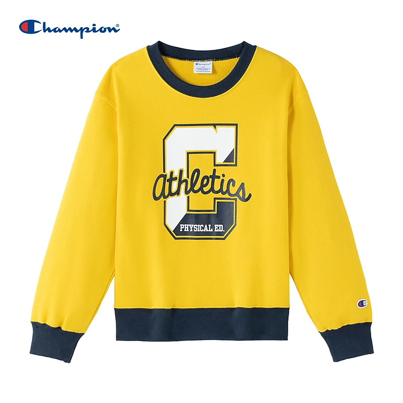 Champion冠军儿童2025春季潮流大印花百搭卫衣CKA008