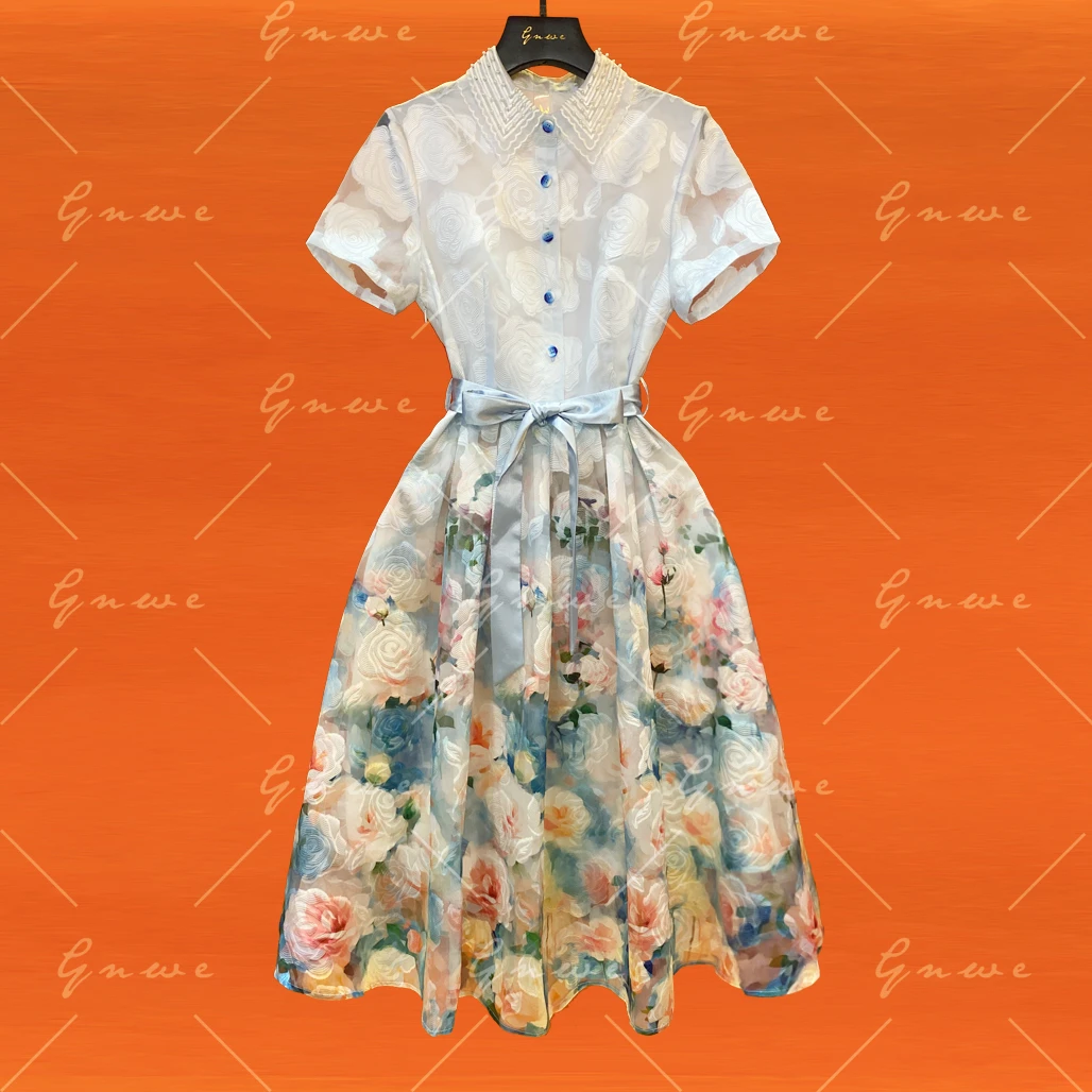 【私人订制】显瘦轻奢高定连衣裙A109