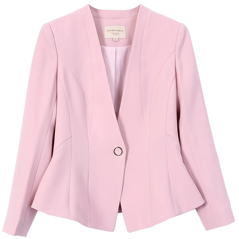 vintage时尚韩版小西装气质休闲修身职业女士