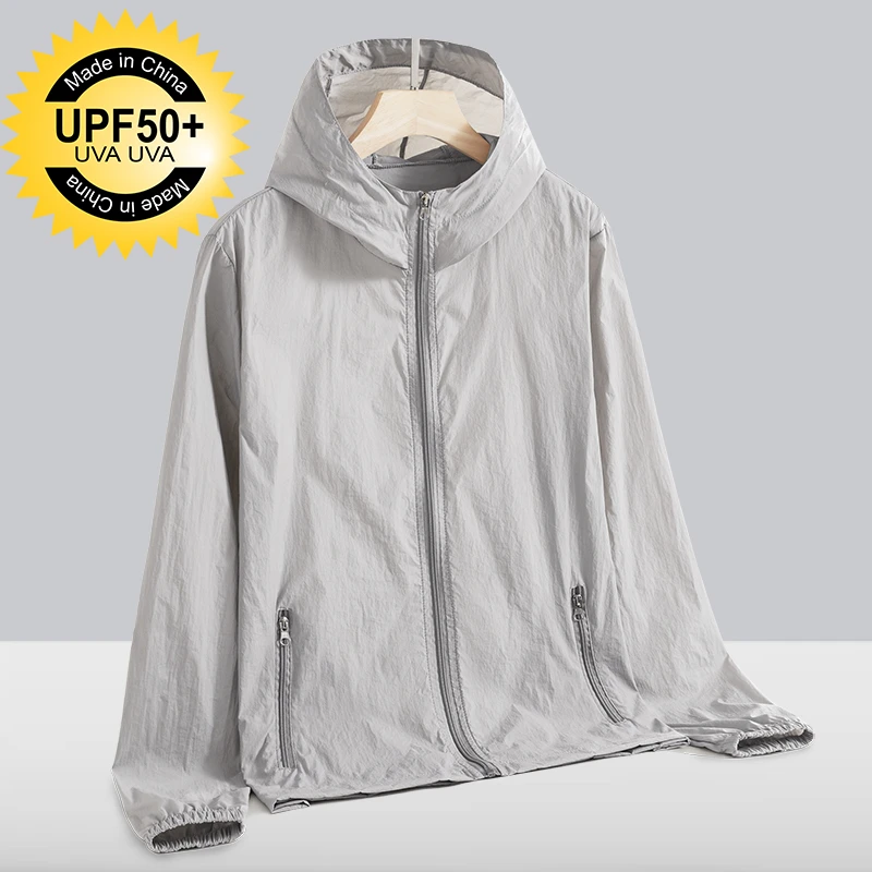 UPF50+户外冰丝防晒衣男女夏季防紫外线轻薄款透气钓鱼防晒服外套