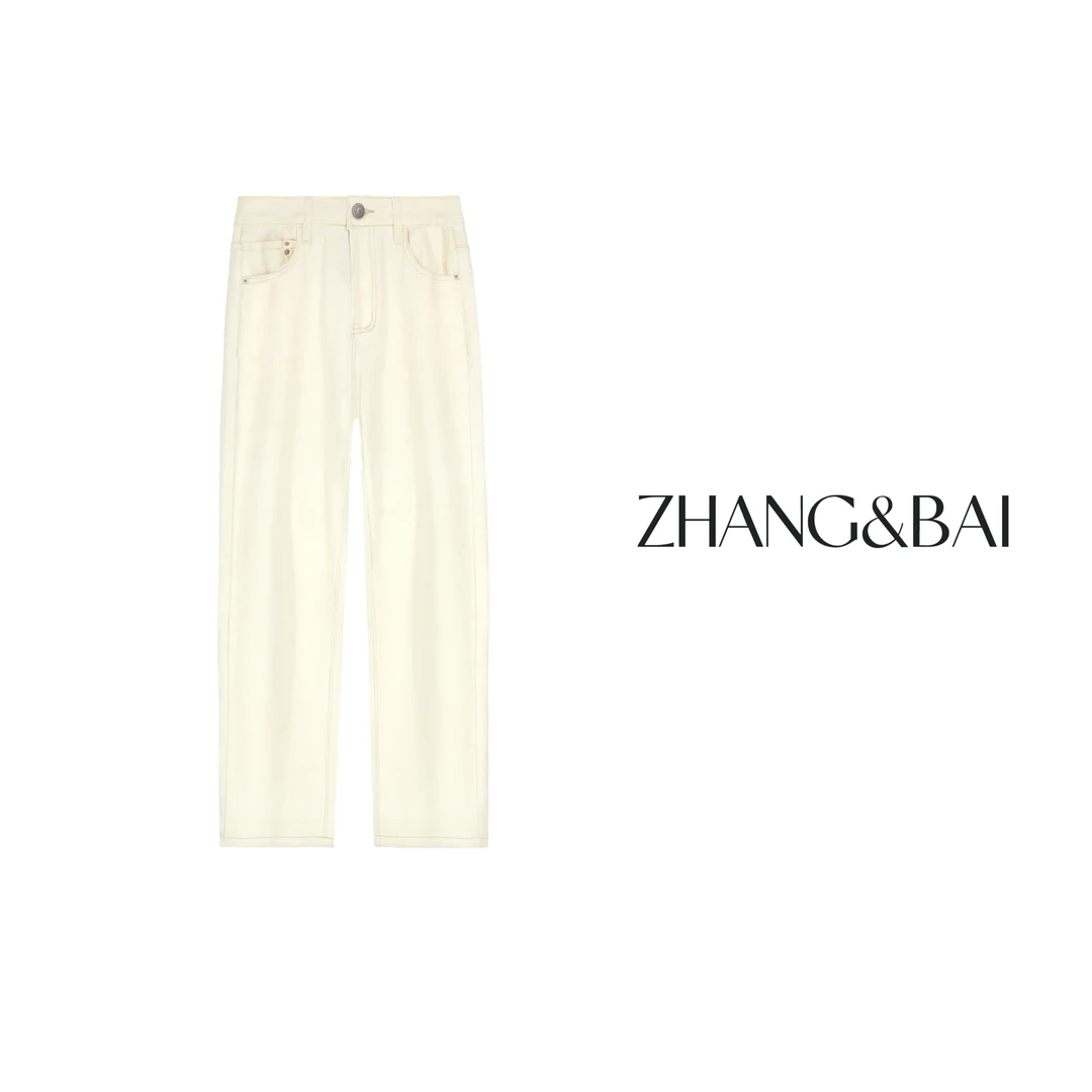 zhang&bai2024牛仔篇章【漫画腿】女式百搭休闲牛仔裤直筒通勤