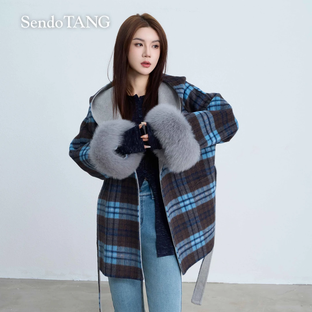 双面可穿【伊人】胖多女装新款时尚设计百搭宽松显瘦外套