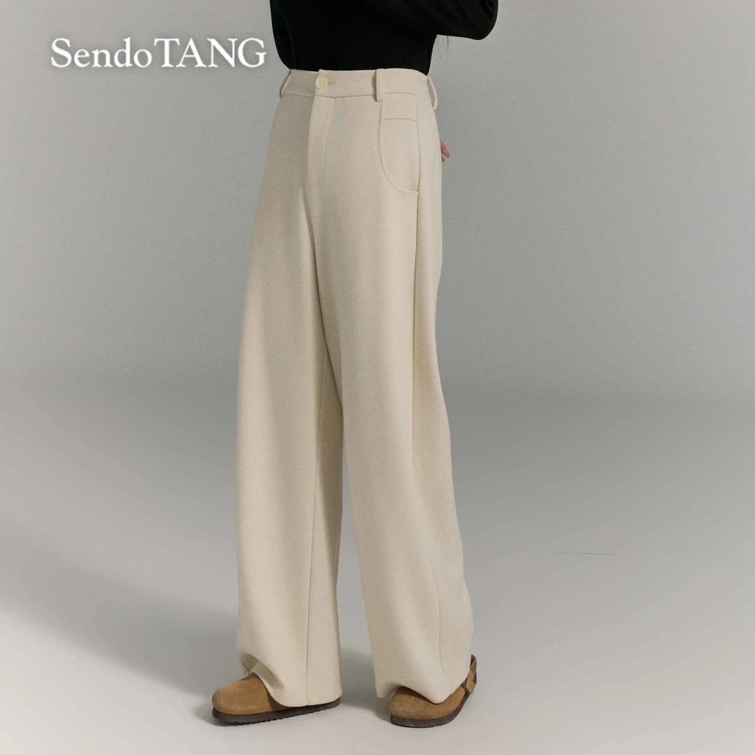 人手一条【新氧】胖多女装时尚新款休闲高腰显瘦阔腿裤