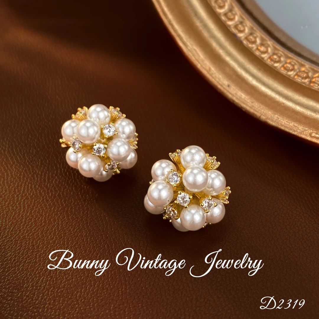 D0340  法★DV For Paris【通勤】秋冬限定 优雅都市耳钉