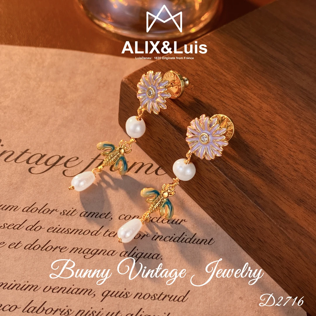 D2716法★【夏日萤火虫】ALIX&Luis爱丽丝 耳钉