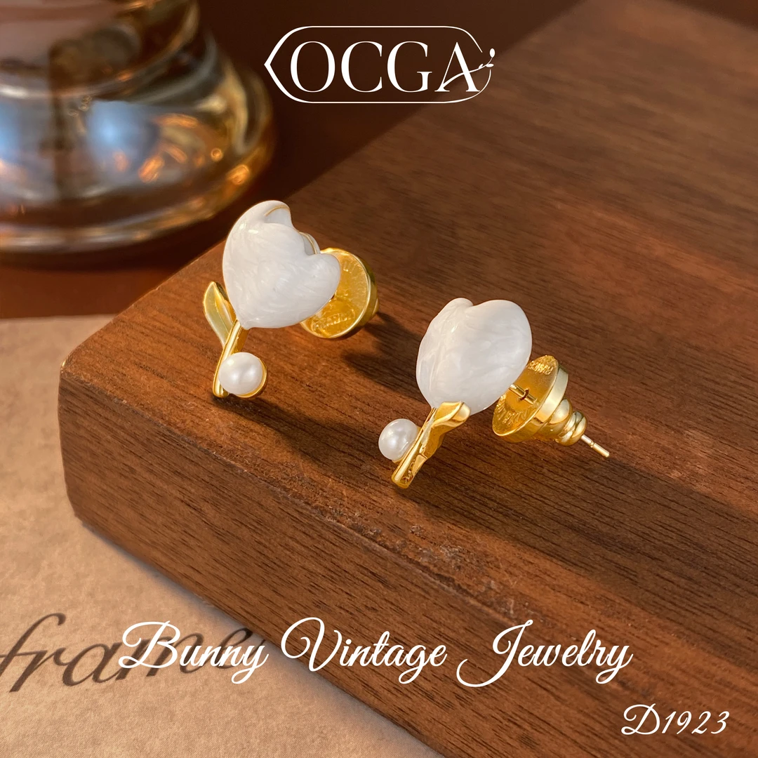 D1923 法★【郁金香】秋冬OCGA 欧斯伽斯 耳钉