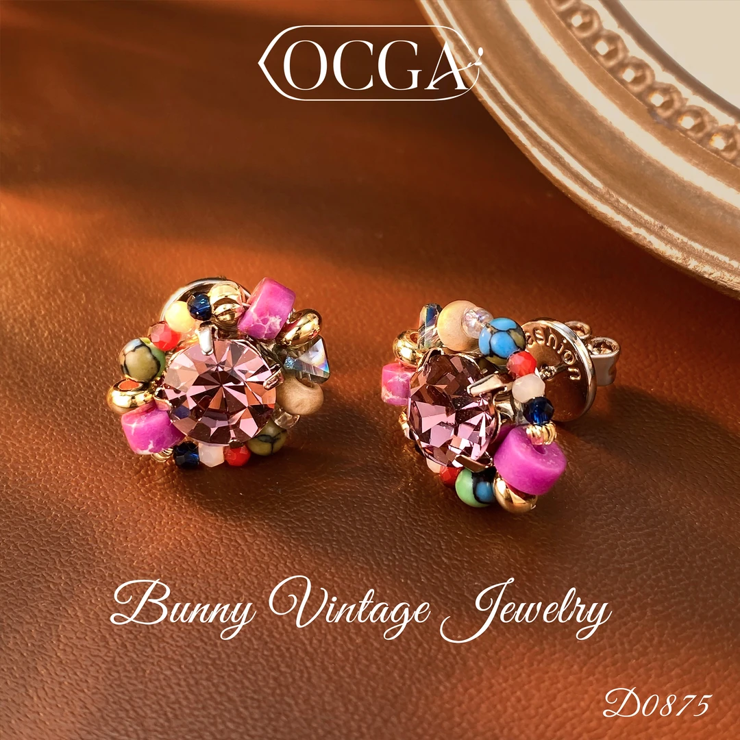 D1465 法★【苏黎世】秋冬 OCGA 欧斯伽斯 耳钉