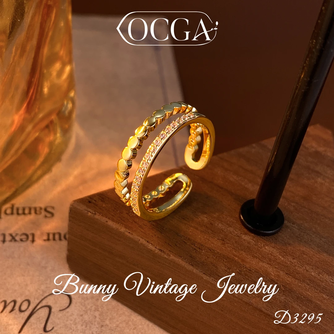 D3295 法★【双层时尚】秋冬OCGA 欧斯伽斯 限定 戒指