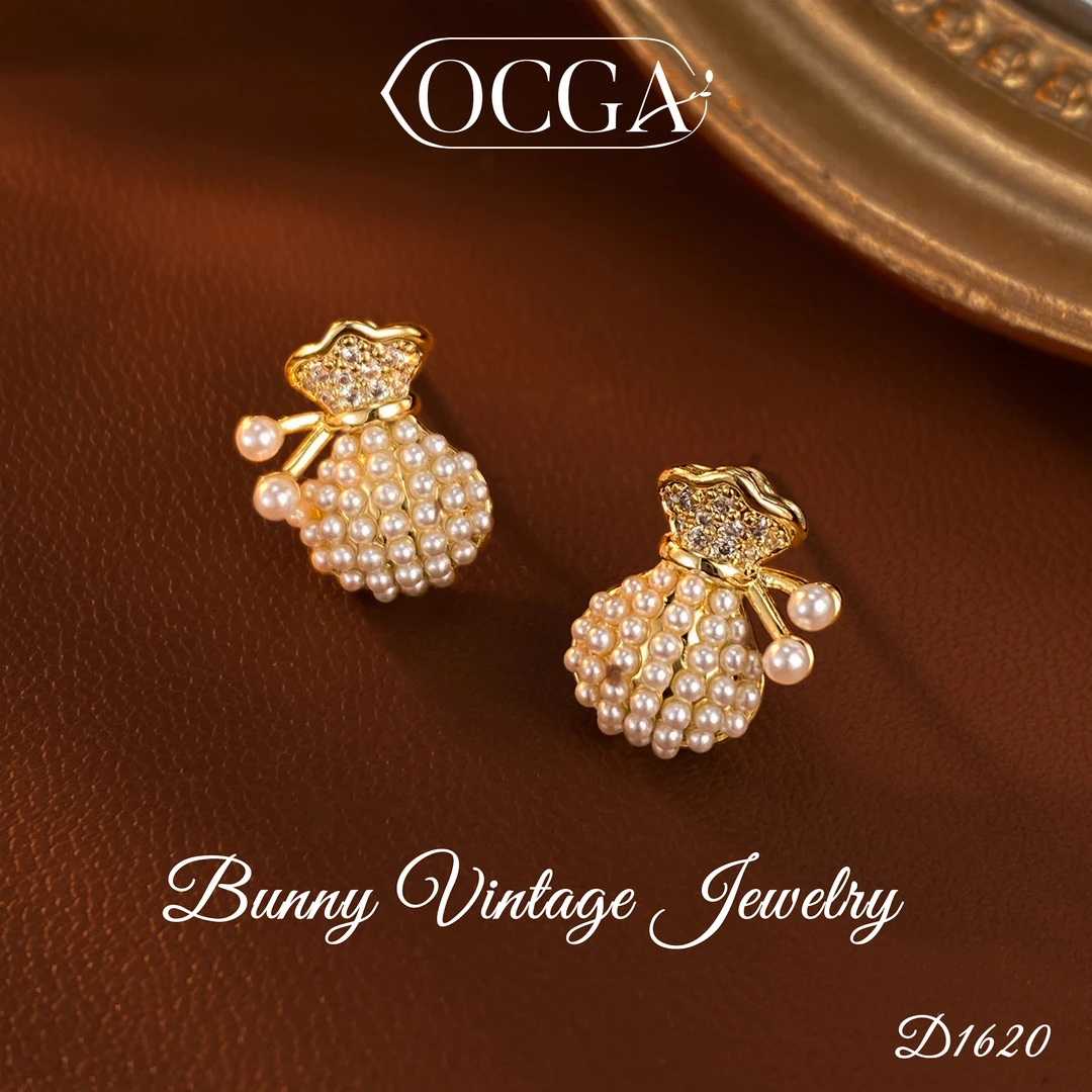 D1620 法★【钱袋子】秋冬OCGA 欧斯伽斯 限定 耳钉