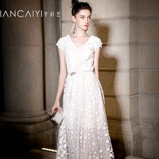 S20039思朵SIDUO’高级定制 “小资腔调”法式优雅长裁礼裙