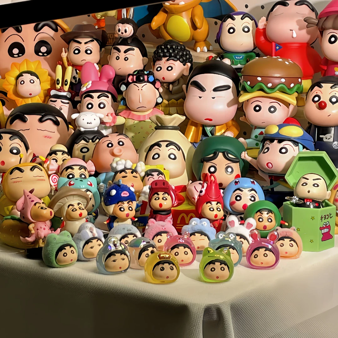 【拆拆乐直播随机拆】蜡笔小新手办可爱创意摆件