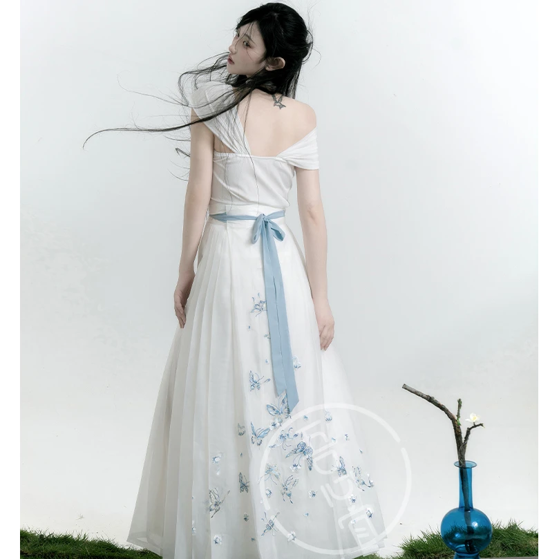 吾心宜[百蝶]汉服蝴蝶重工刺绣明制马面裙日常百搭原创国风仙气女