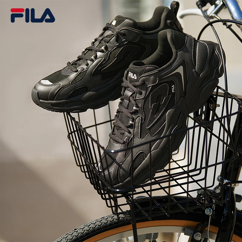 FILA斐乐男鞋【Y2K时光鞋】春季款3M反光复古厚底运动鞋F12M312103F