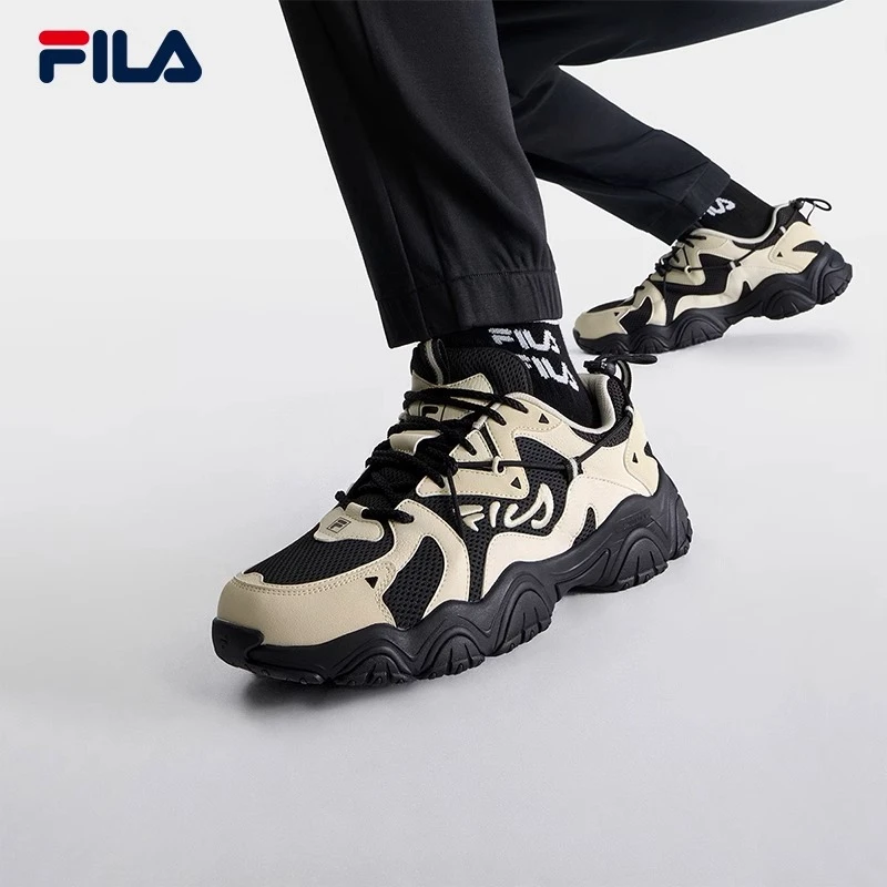 FILA斐乐男鞋【FLUID 4猫爪4代】2024款秋季复古老爹鞋F12M332113F