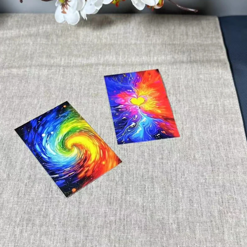【绝版清仓牌】双面镭射膜免湿水手工纸牌扑克牌diy创意收纳盒制作