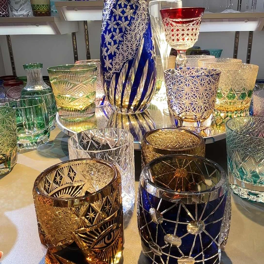 水晶玻璃无盖款套盒