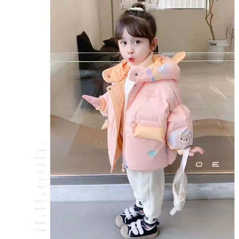 冬季大促2023新款女童冬款棉服中小童洋气女宝宝加厚保暖冬款时髦