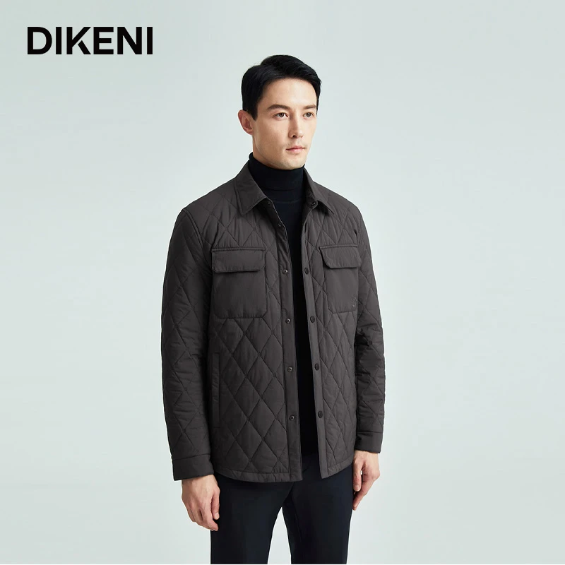 【石墨烯科技蓄热】迪柯尼男装秋经典1034复刻衬衫式棉服13543H040