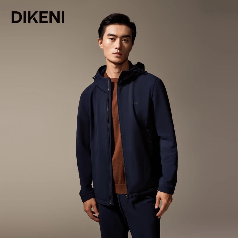 【意大利进口持续环保面料】迪柯尼高端PT系连帽针织外套14529P157