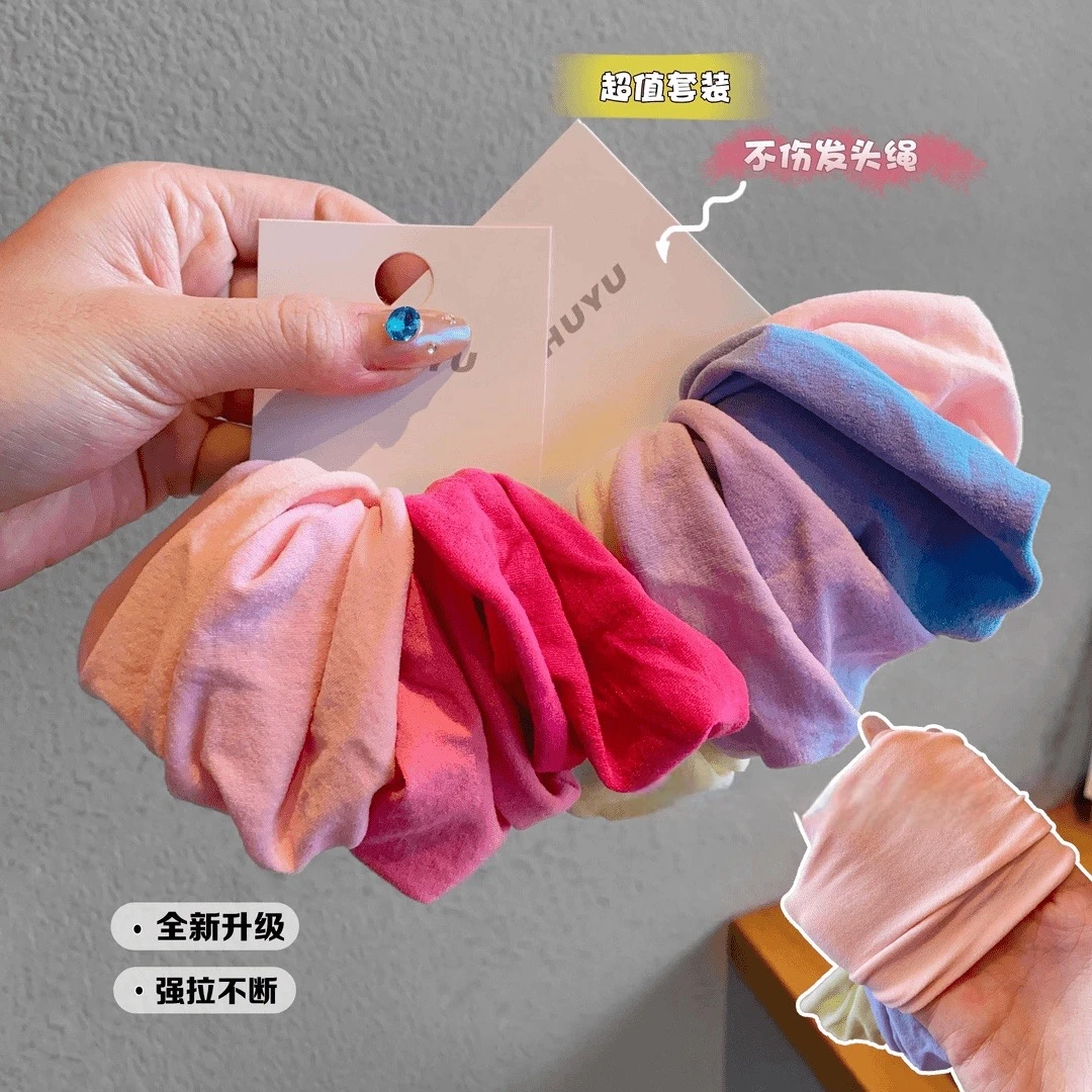 韩国儿童加宽发绳高弹力不伤发橡皮筋小女孩扎头发头绳女童发饰