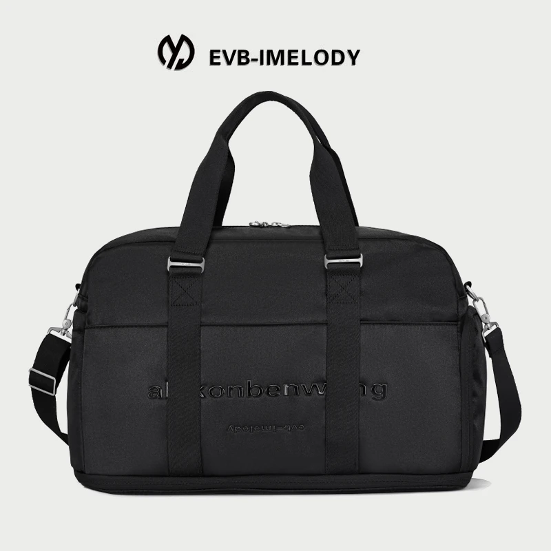 EVB时尚单肩手提健身包大容量旅行包轻便出差旅游行李便捷收纳包