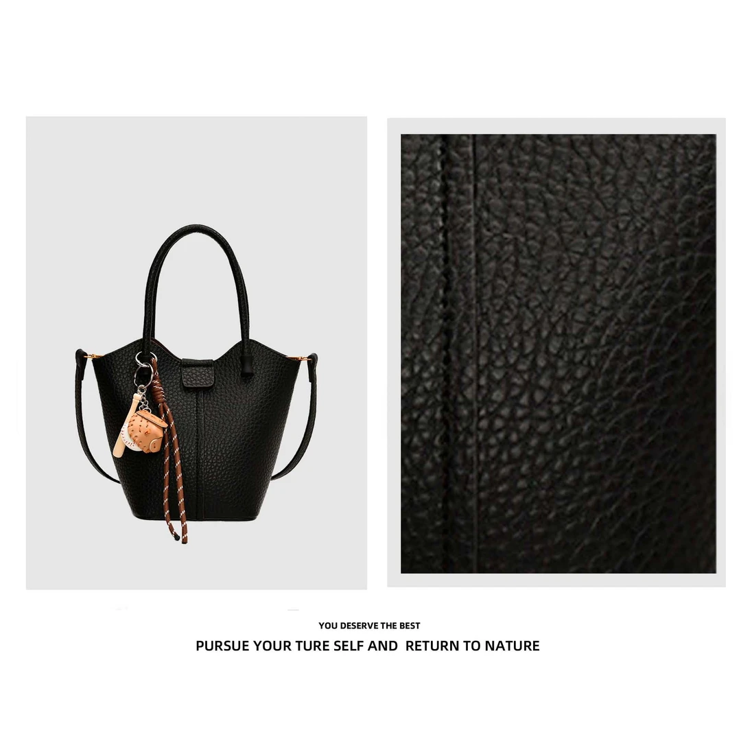 （赠小包）秋季新款水桶包单肩斜挎时尚新款百搭网红爆款子母9652