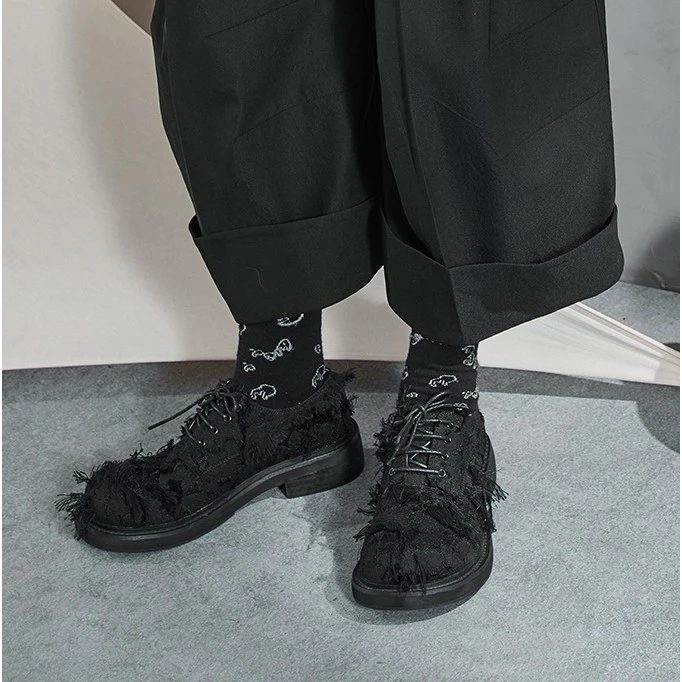 日着原创设计女鞋秋冬新款休闲童趣气球大圆头黑色单鞋子RC8690X3