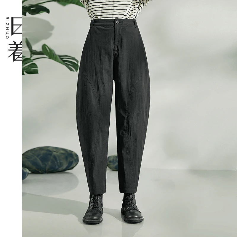 日着女裤2025新款薄款百搭宽松显瘦锥形休闲裤子女款夏款RB2334K5
