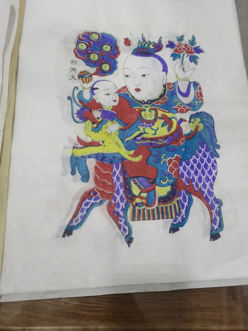 木板年画手工拓印杨家埠精品传统非遗
